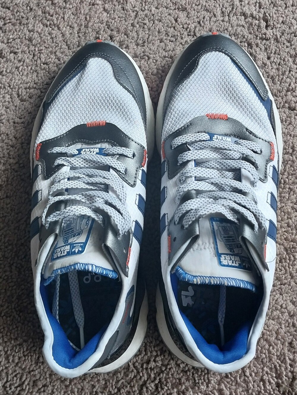 Adidas Star Wars Men's x Nite Jogger 'R2D2 Blue White Size 10 - Picture 5 of 7